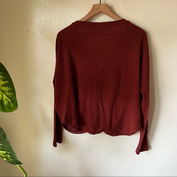 Urban Outfitters | Oversized Thermal Button Front Top - Picture 5 of 7